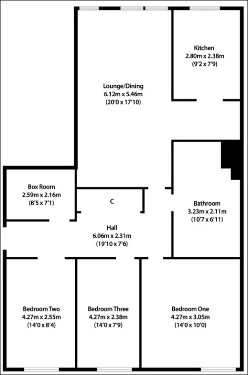 3 bedrooms flat in Glasgow